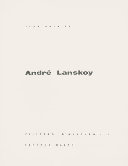 Andr Lanskoy, Tourbilion Noir, Andr Lanskoy, Peintres D'Aujourd'Hui, Hliogravure