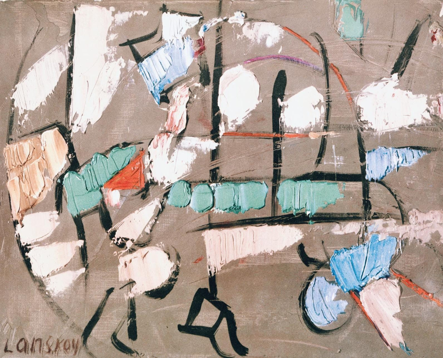 Andr Lanskoy, Les Briques Volantes, Andr Lanskoy, Peintres D'Aujourd'Hui, Hliogravure