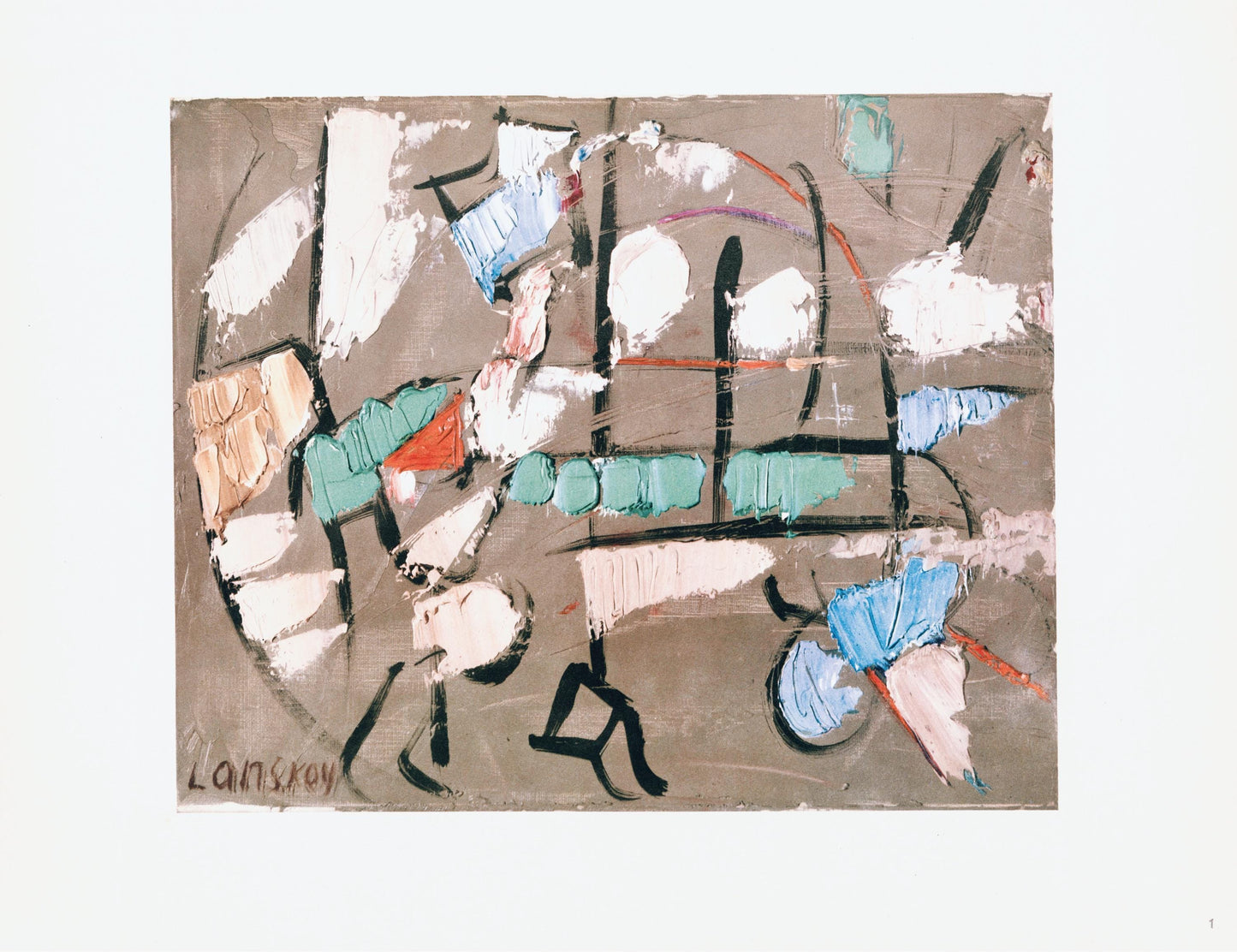 Andr Lanskoy, Les Briques Volantes, Andr Lanskoy, Peintres D'Aujourd'Hui, Hliogravure