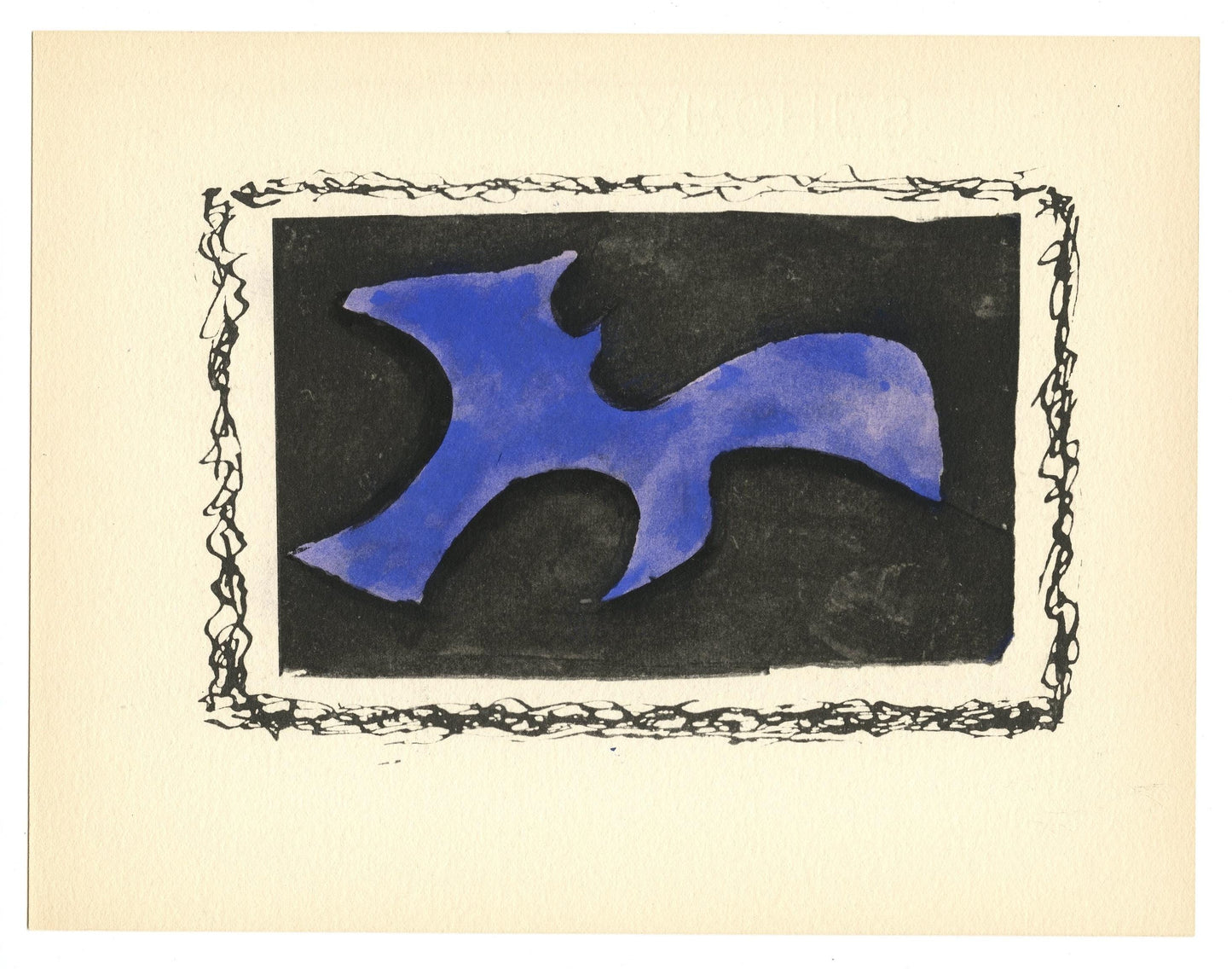 Georges Braque, Forme, Georges Braque, Le Solitaire, Xxe Sicle, Lithograph