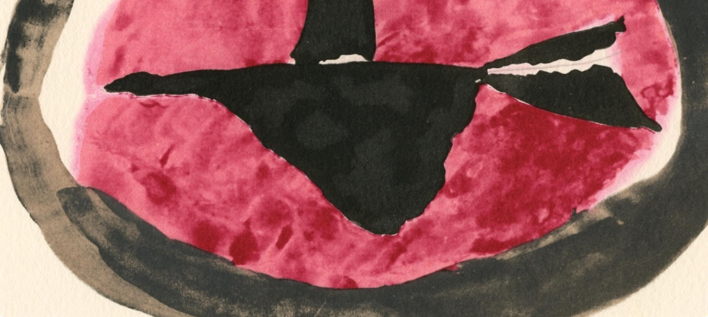 Georges Braque, Oiseau Au Couchant, Georges Braque, Le Solitaire, Xxe Sicle, Lithograph