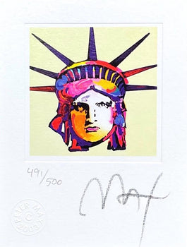 Peter Max, Liberty Head Ix, Hand Signed, Official Lithograph