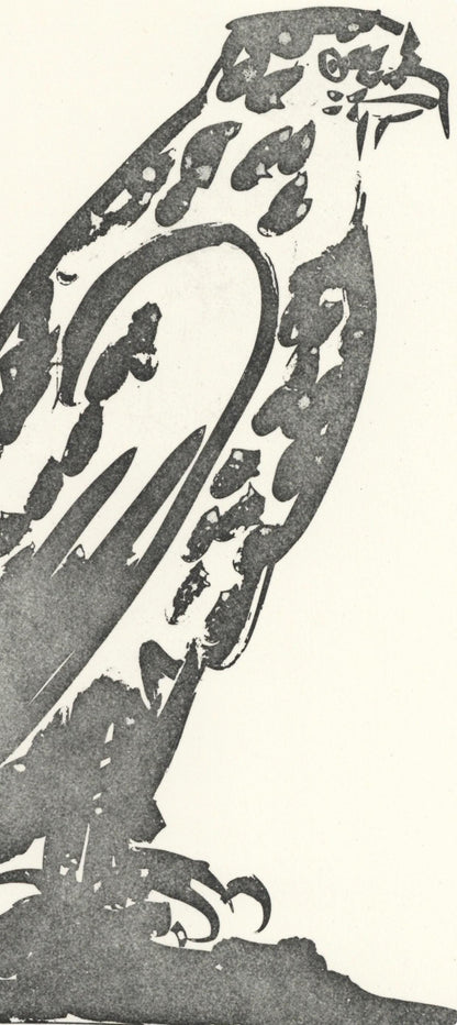 Pablo Picasso, L'Pervier (The Hawk) (Orozco P.82), Histoire Naturelle, Lithograph