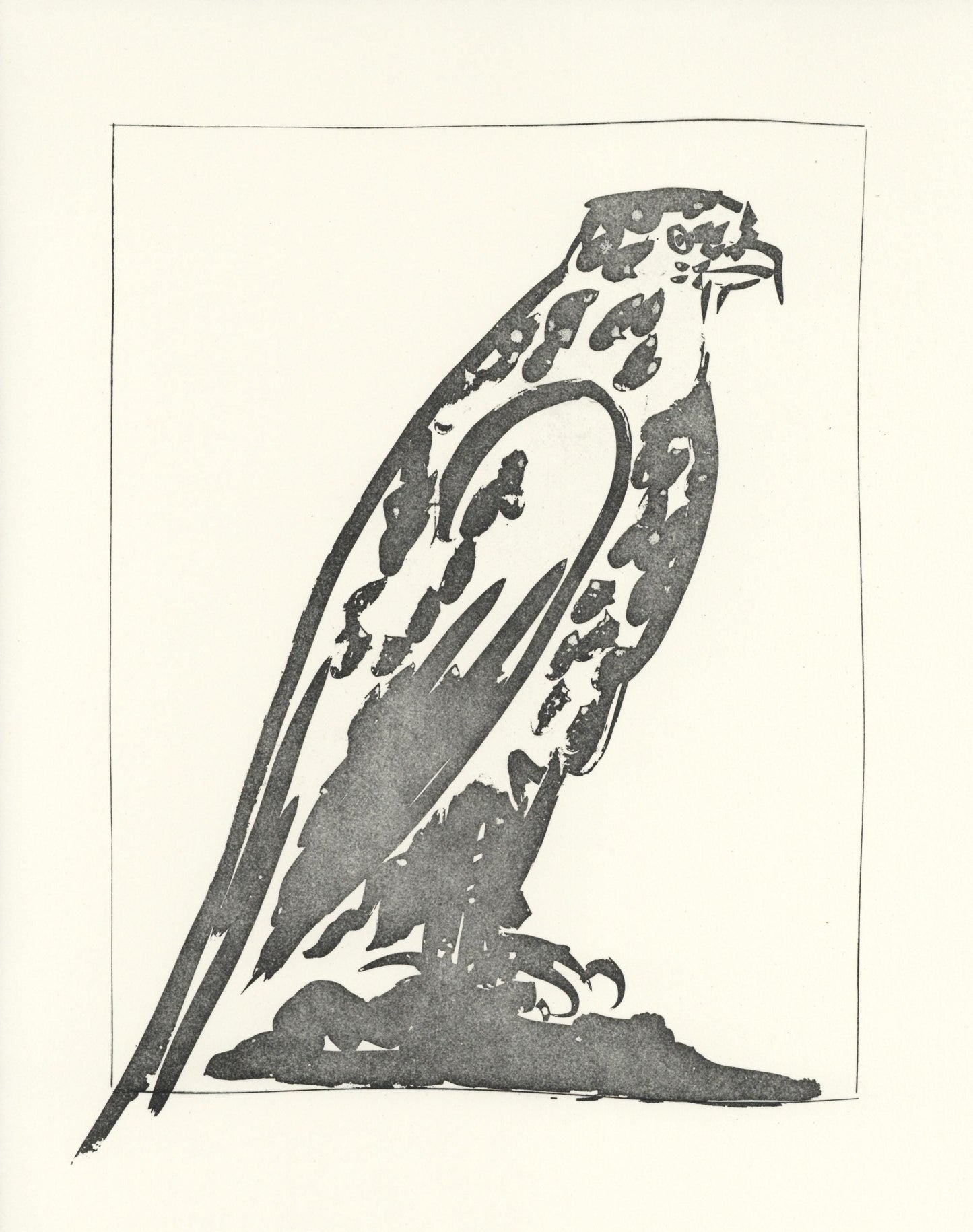 Pablo Picasso, L'Pervier (The Hawk) (Orozco P.82), Histoire Naturelle, Lithograph