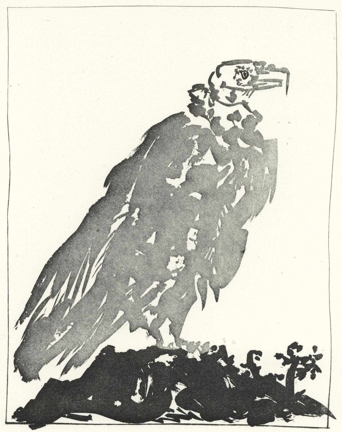 Pablo Picasso, Le Vautour (The Vulture) (Orozco P.82), Histoire Naturelle, Lithograph