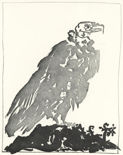 Pablo Picasso, Le Vautour (The Vulture) (Orozco P.82), Histoire Naturelle, Lithograph