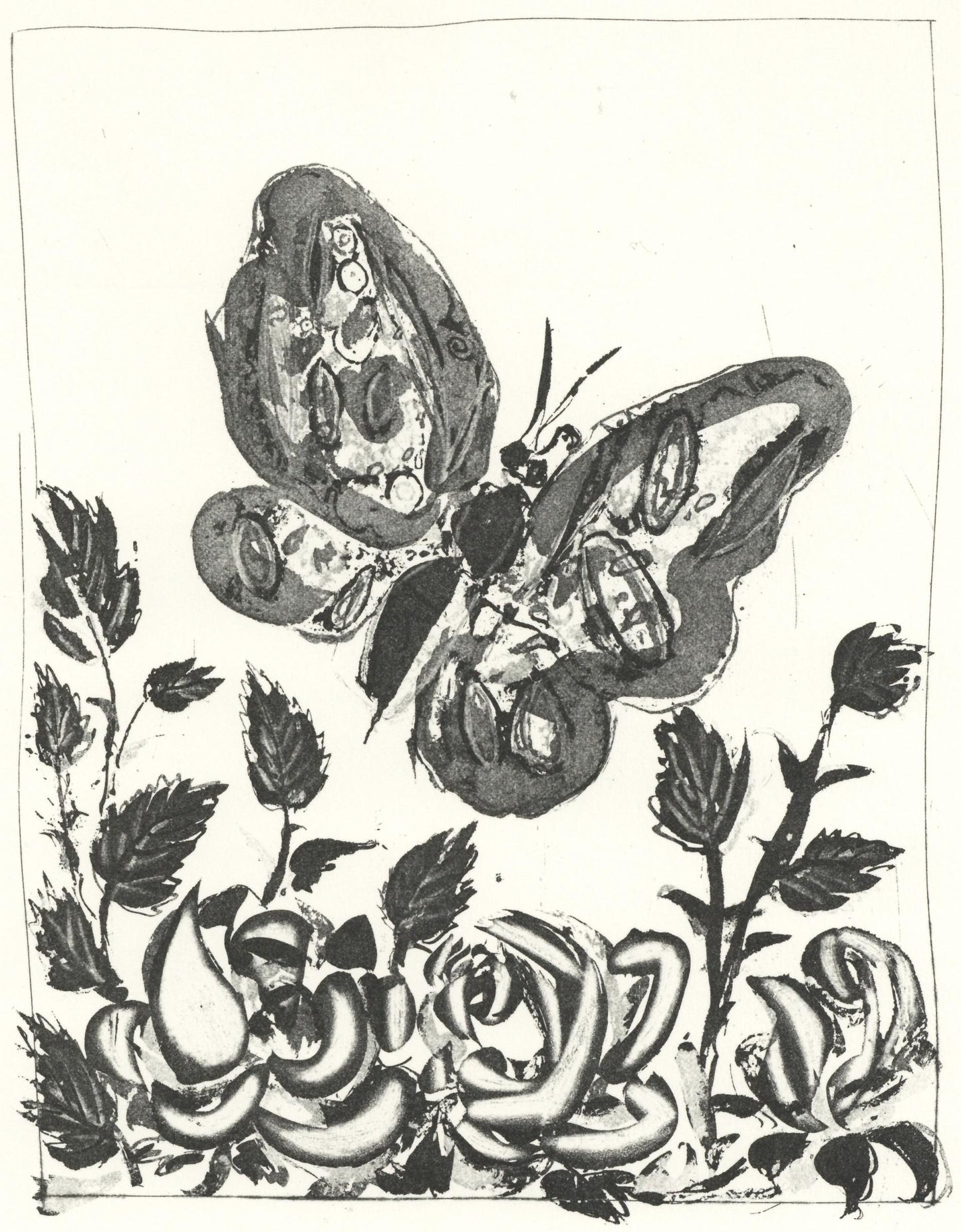 Pablo Picasso, Le Papillon (The Butterfly) (Orozco P.82), Histoire Naturelle, Lithograph