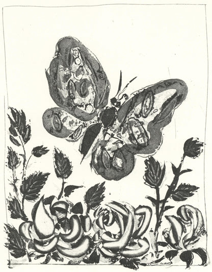 Pablo Picasso, Le Papillon (The Butterfly) (Orozco P.82), Histoire Naturelle, Lithograph