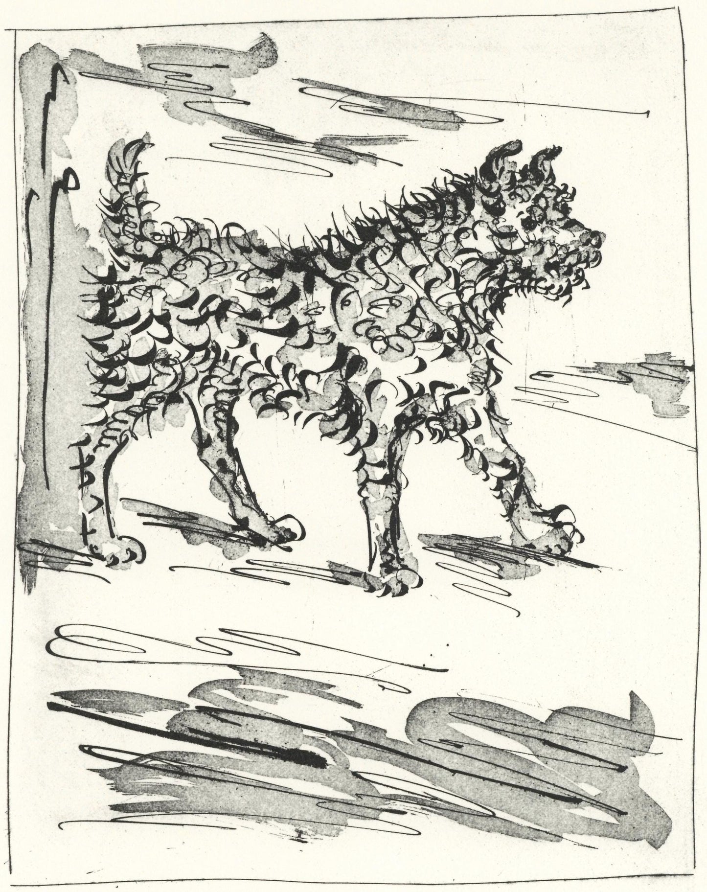 Pablo Picasso, Le Chien (The Dog) (Orozco P.82), Histoire Naturelle, Lithograph