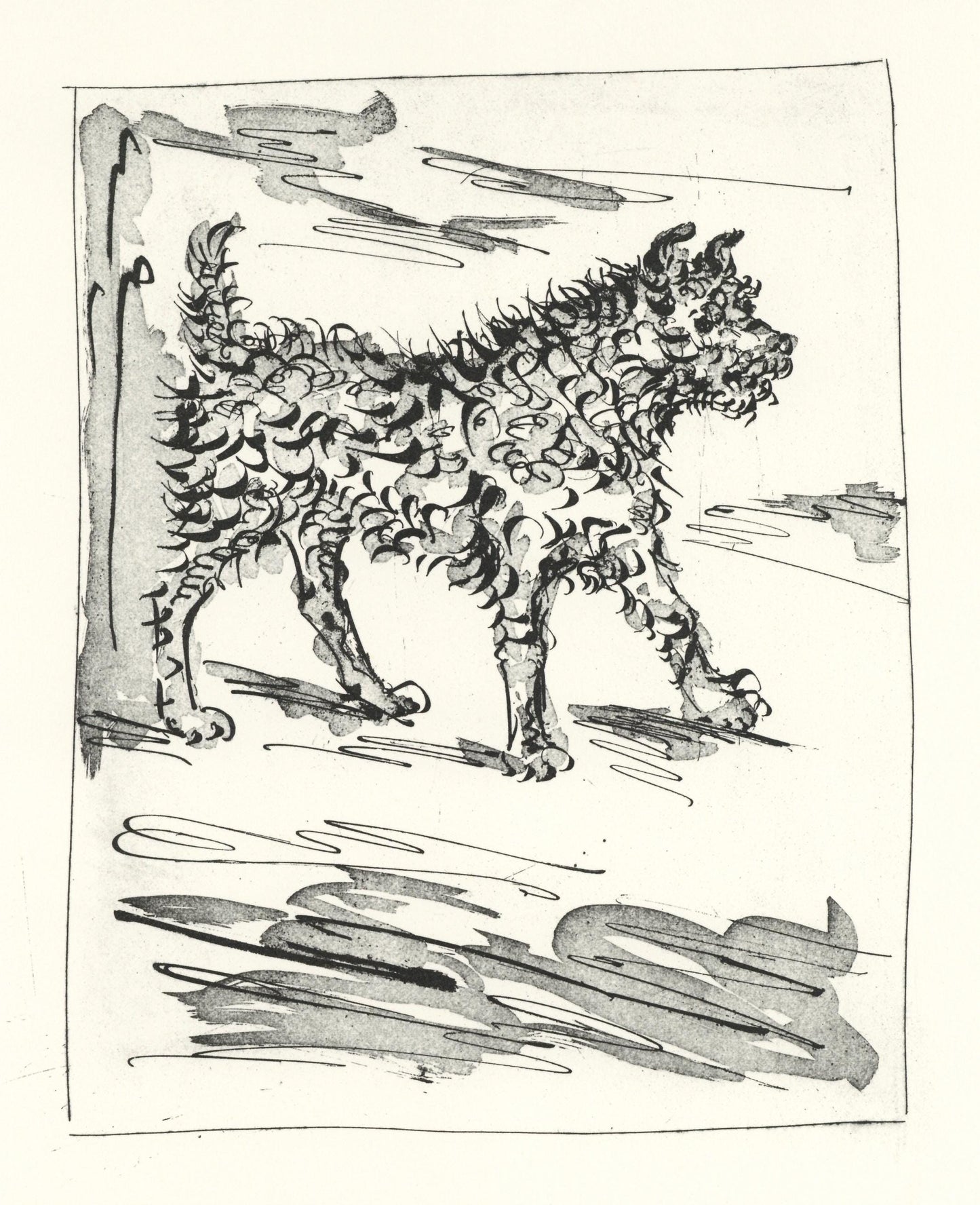 Pablo Picasso, Le Chien (The Dog) (Orozco P.82), Histoire Naturelle, Lithograph