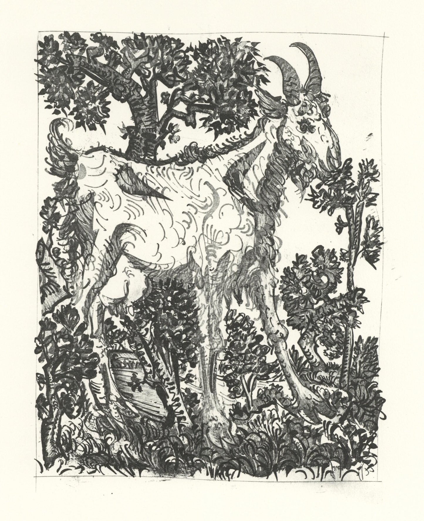 Pablo Picasso, La Chvre (The Goat) (Orozco P.82), Histoire Naturelle, Lithograph