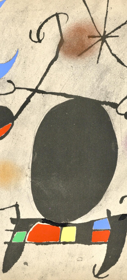 Joan Mir, L'Oiseau Solaire, L'Oiseau Lunaire, Tincelles (Cramer 117; Dupin 447-48), Lithograph