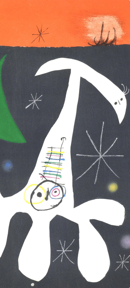 Joan Mir, L'Oiseau Solaire, L'Oiseau Lunaire, Tincelles (Cramer 117; Dupin 447-48), Lithograph