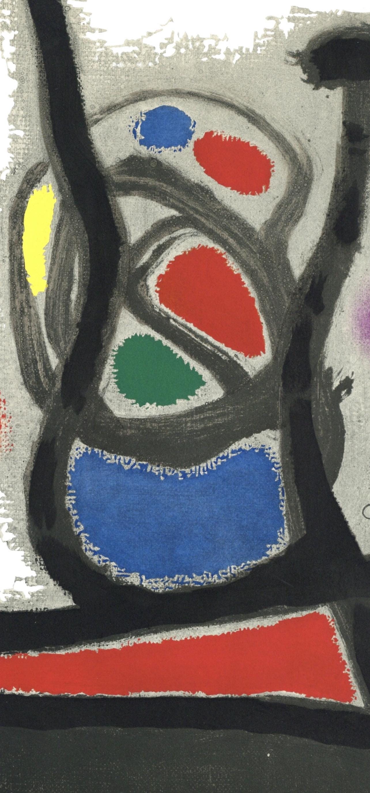 Joan Mir, L'Oiseau Solaire, L'Oiseau Lunaire, Tincelles (Cramer 117; Dupin 447-48), Lithograph