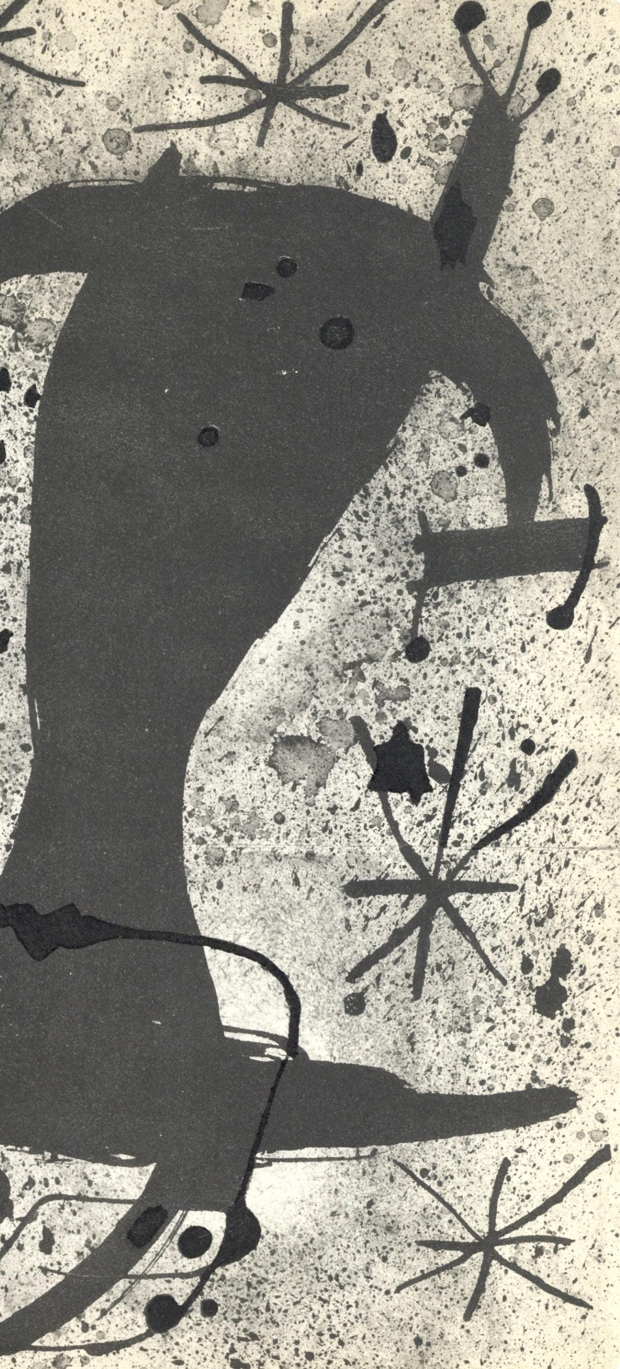 Joan Mir, L'Oiseau Solaire, L'Oiseau Lunaire, Tincelles (Cramer 117; Dupin 447-48), Lithograph