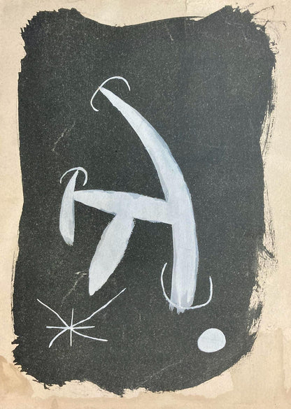 Joan Mir, L'Oiseau Solaire, L'Oiseau Lunaire, Tincelles (Cramer 117; Dupin 447-48), Lithograph