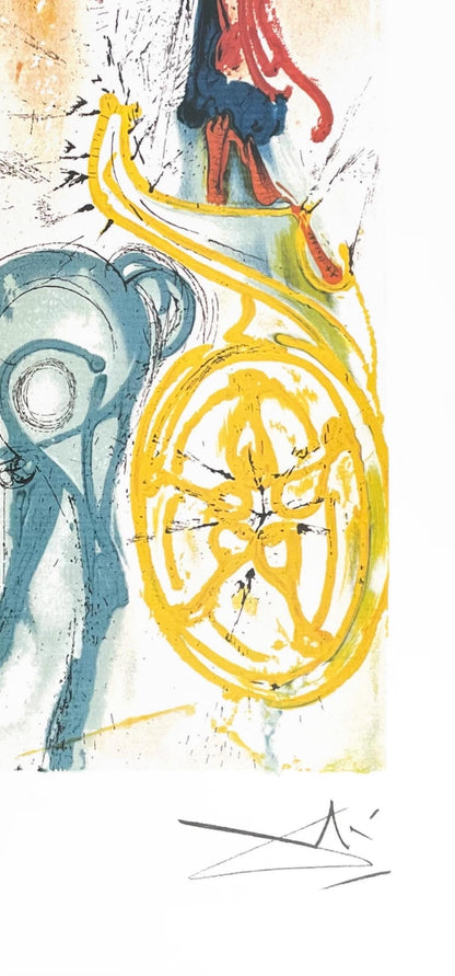 Salvador Dali, Le Cheval De Triomphe, Signed, Offset Lithograph