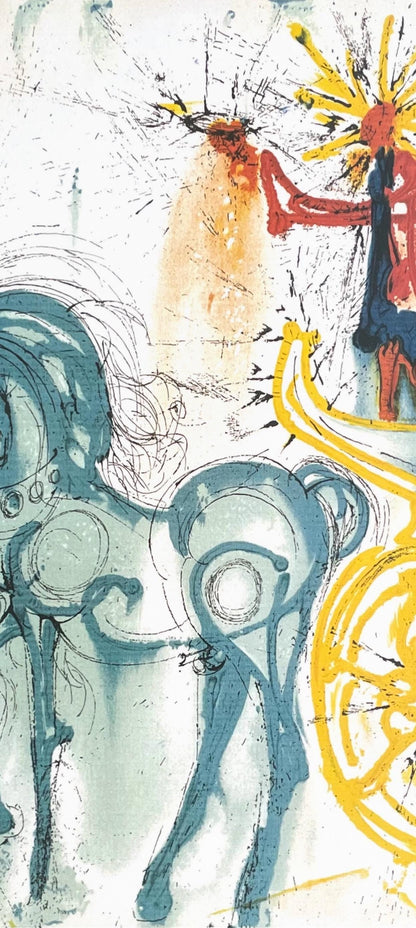 Salvador Dali, Le Cheval De Triomphe, Signed, Offset Lithograph