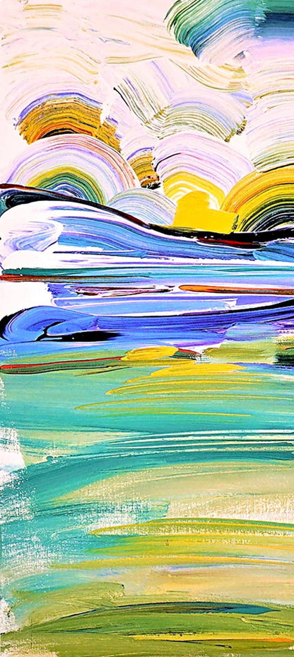 Peter Max, Umbrella Man At Sunrise, Hand Signed, Official Lithograph