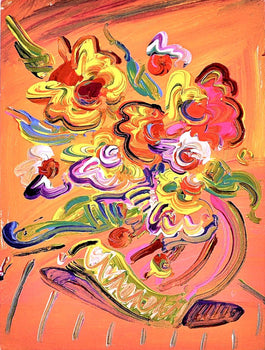 Peter Max, Vase Of Flowers Xi, Hand Signed, Official Lithograph