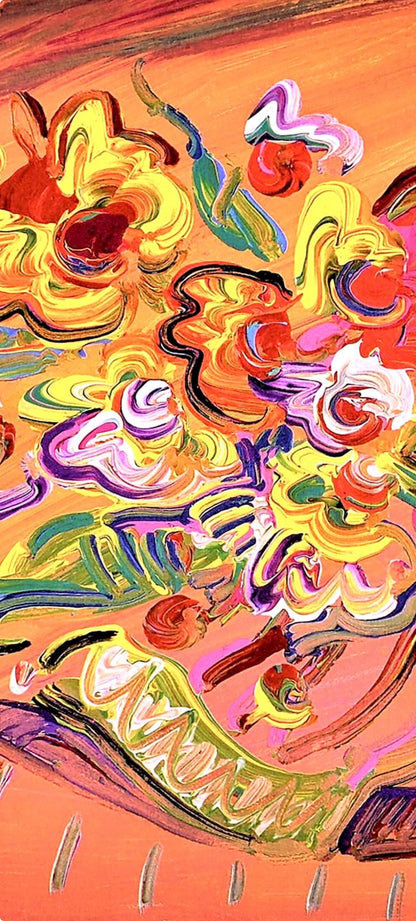 Peter Max, Vase Of Flowers Xi, Hand Signed, Official Lithograph