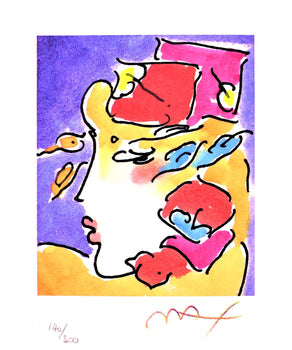 Peter Max, Profile Series I, Hand Signed, Official Lithograph