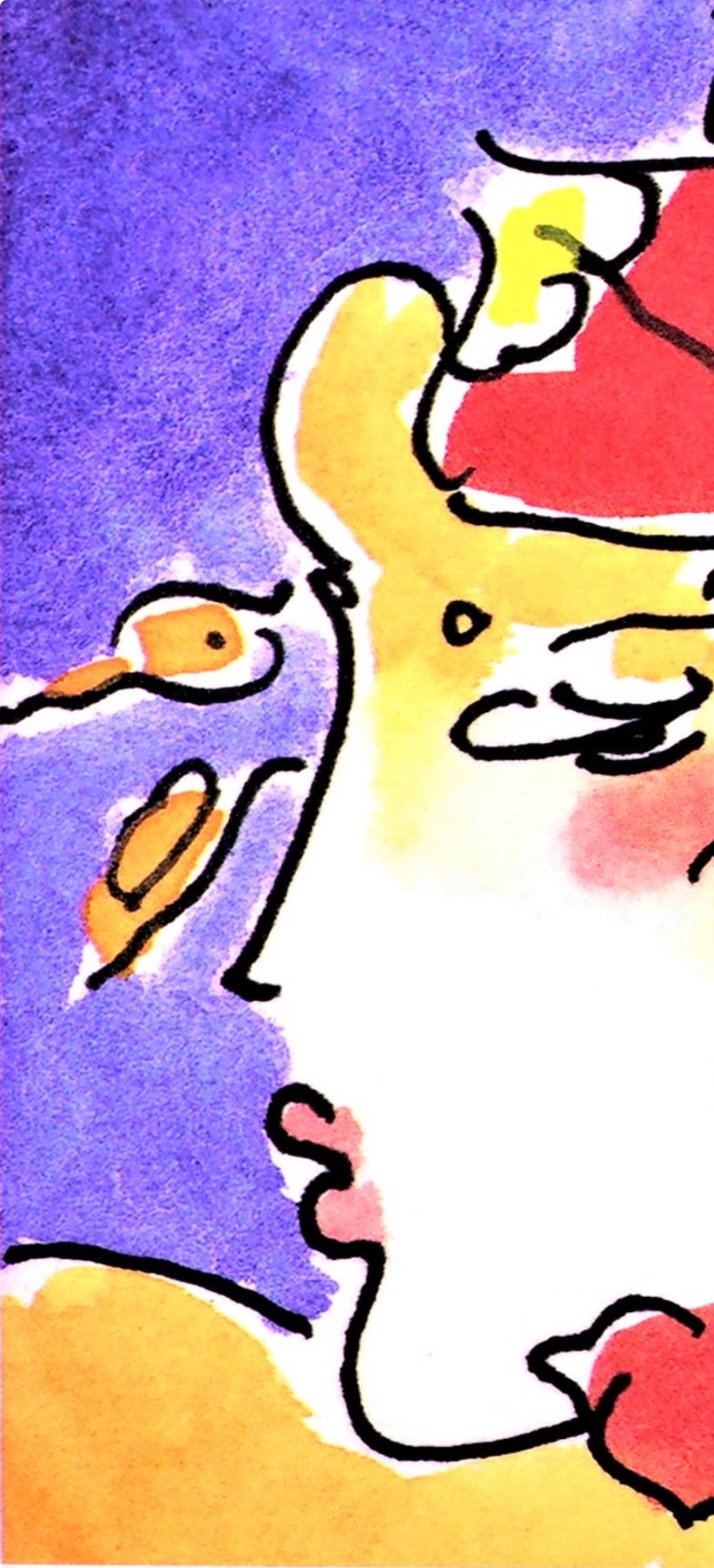 Peter Max, Profile Series I, Hand Signed, Official Lithograph