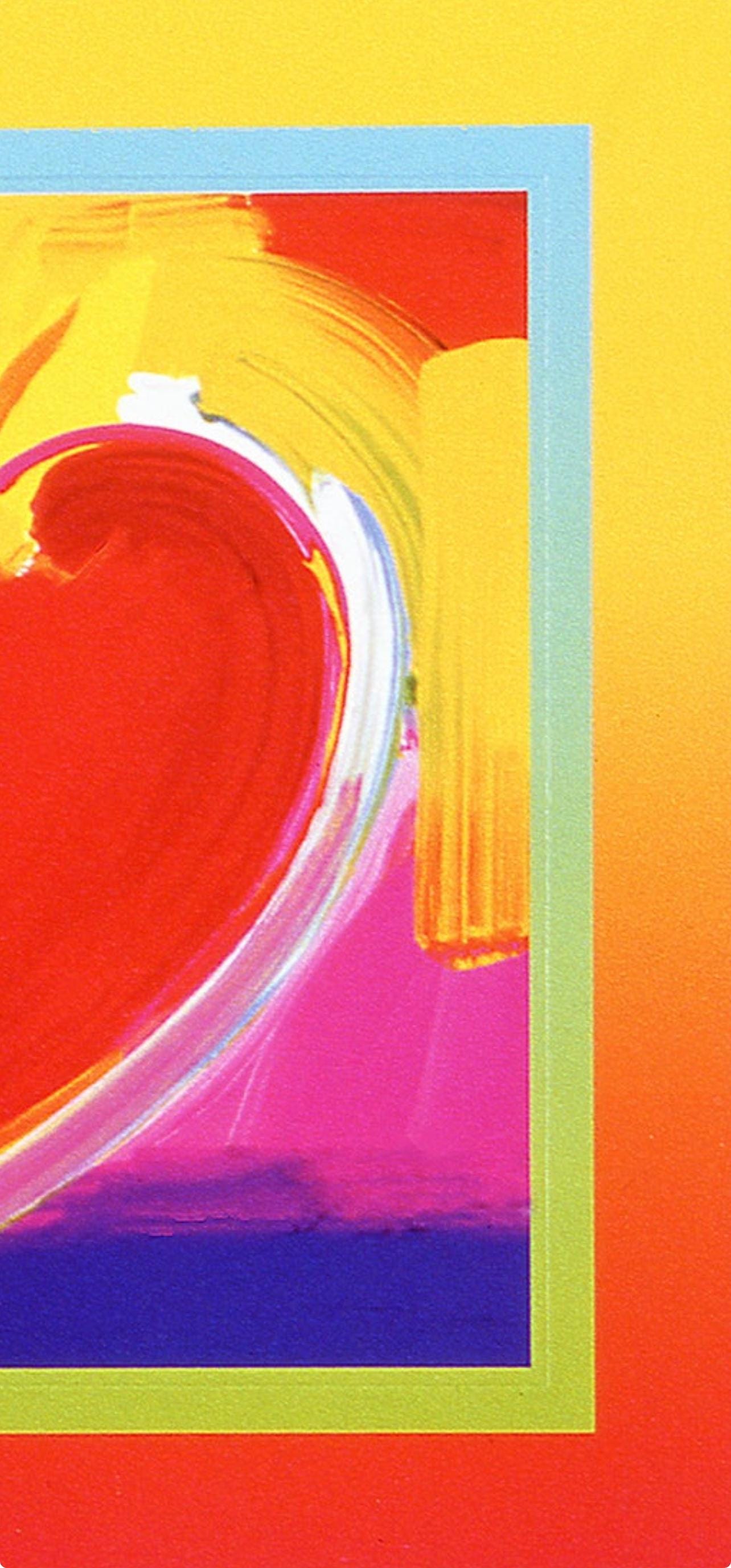 Peter Max, Heart On Blends Ii, Hand Signed, Official Lithograph