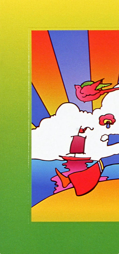 Peter Max, Cosmic Runner On Blends, Hand Signed, Official Lithograph