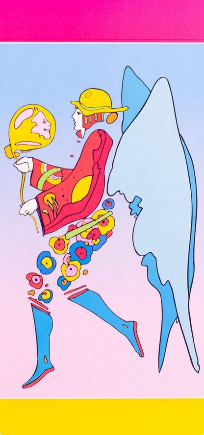 Peter Max, Tip Toe Floating On Blends Ii, Hand Signed, Official Lithograph