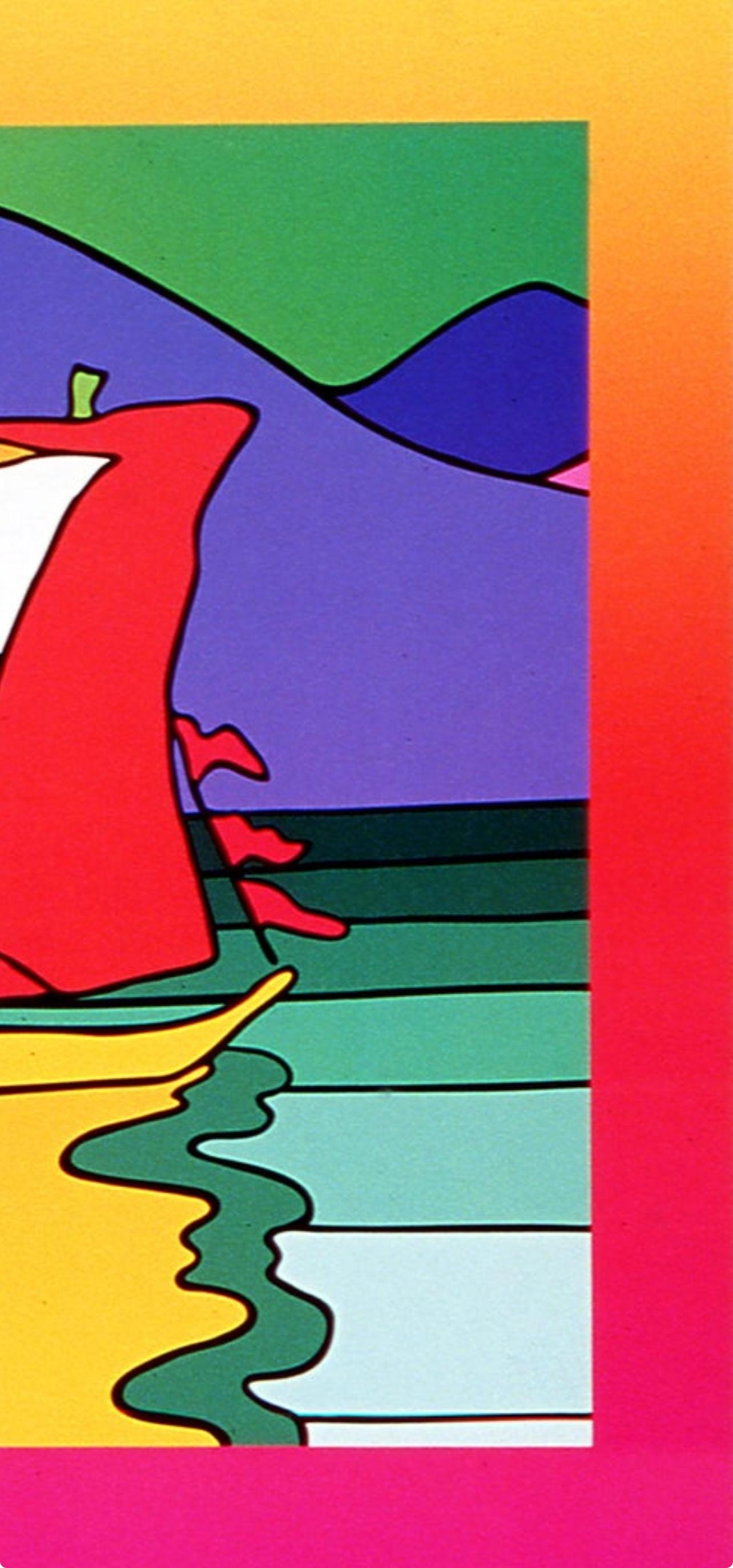 Peter Max, Sailboat East On Blends, Hand Signed, Official Lithograph