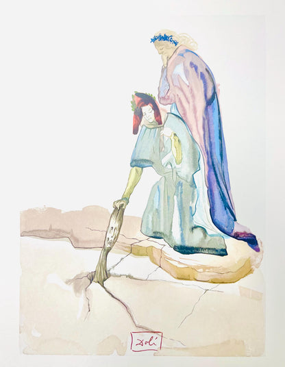 Salvador Dali, Hlle Xxxii (Michler/Lpsinger 1039-1138; Field 189-200), Die Gttliche Komdie, Signed,