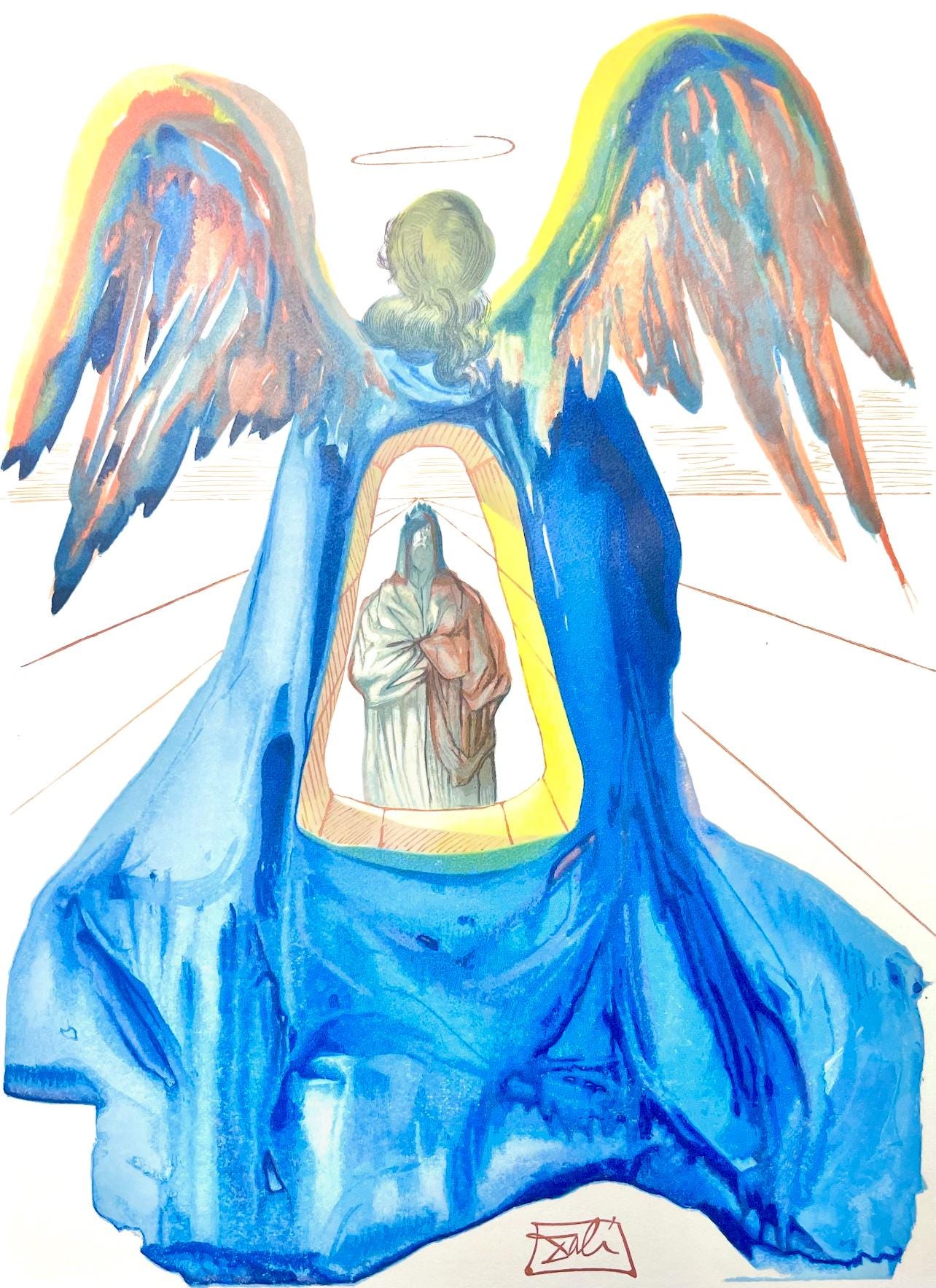 Salvador Dali, Fegefeuer Xxxiii (Michler/Lpsinger 1039-1138; Field 189-200), Die Gttliche Komdie,