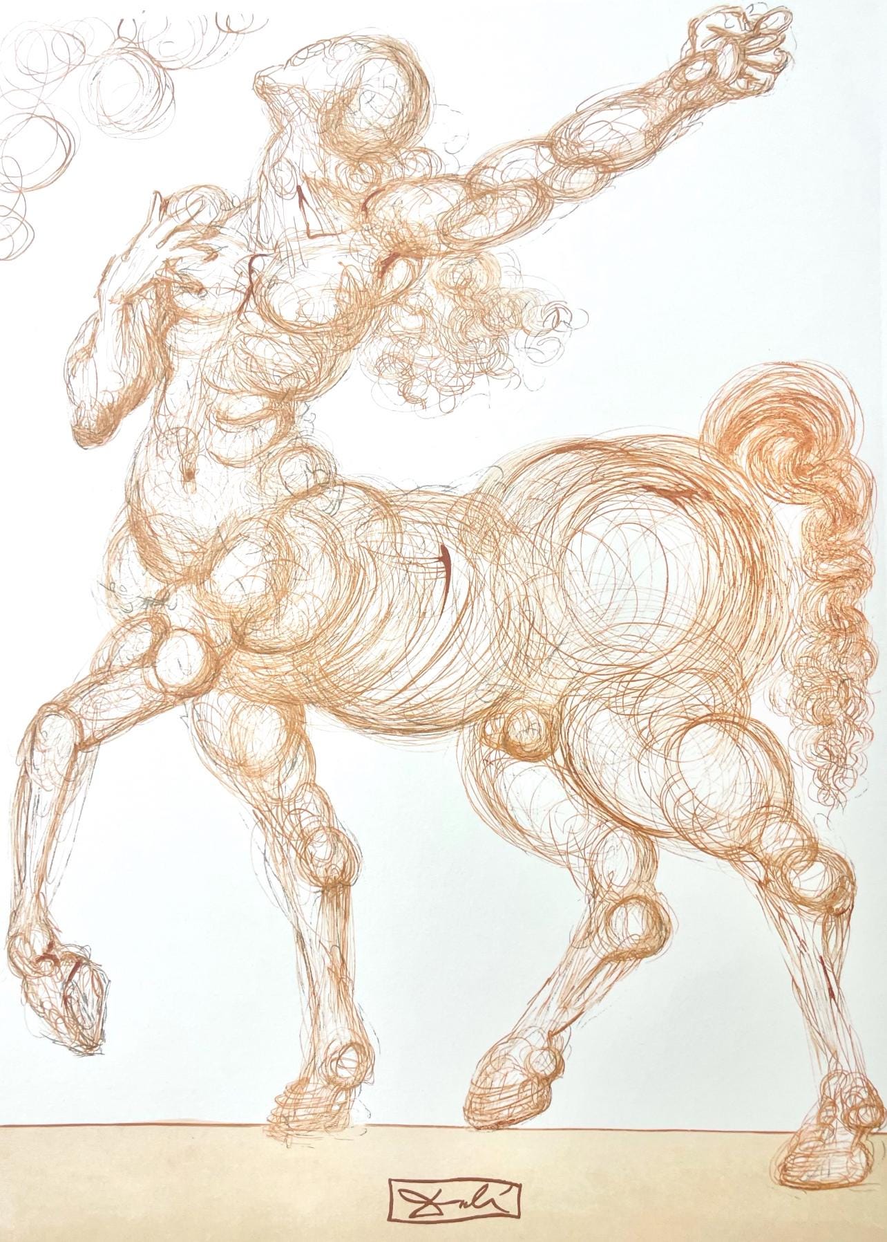 Salvador Dali, Hlle Xxv (Michler/Lpsinger 1039-1138; Field 189-200), Die Gttliche Komdie, Signed,