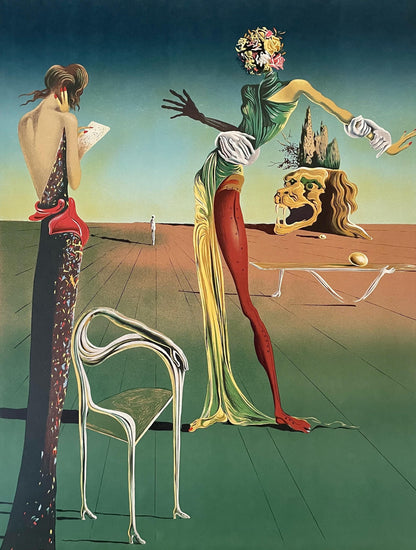 Salvador Dali, Femme Tete De Roses, Lithograph