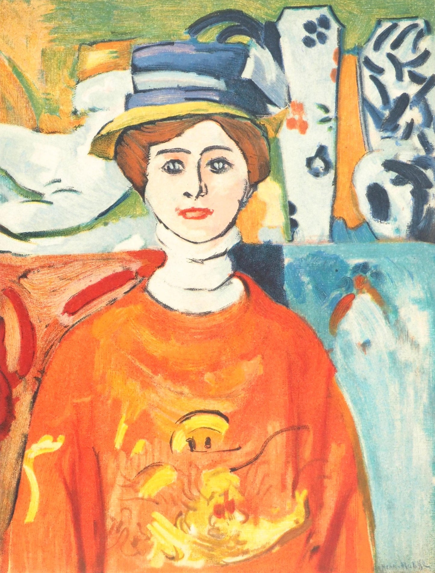 Henri Matisse, Mlle X, Portraits Par Henri Matisse, Lithograph