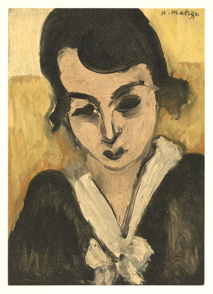 Henri Matisse, Mademoiselle M.A., Portraits Par Henri Matisse, Lithograph