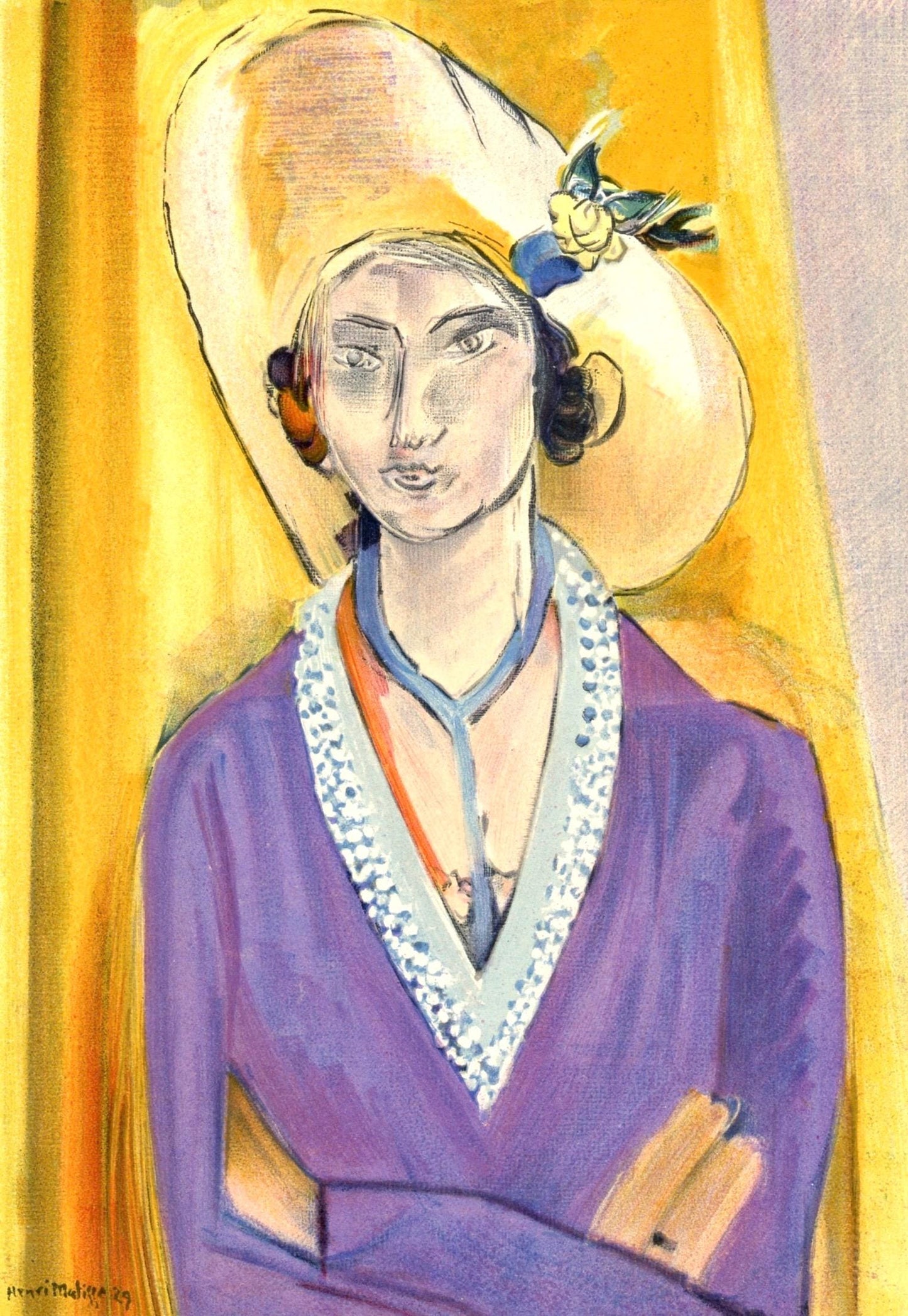 Henri Matisse, Mademoiselle L.L., Portraits Par Henri Matisse, Lithograph