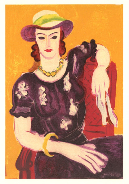 Henri Matisse, Femme La Chaise Rouge, Portraits Par Henri Matisse, Lithograph