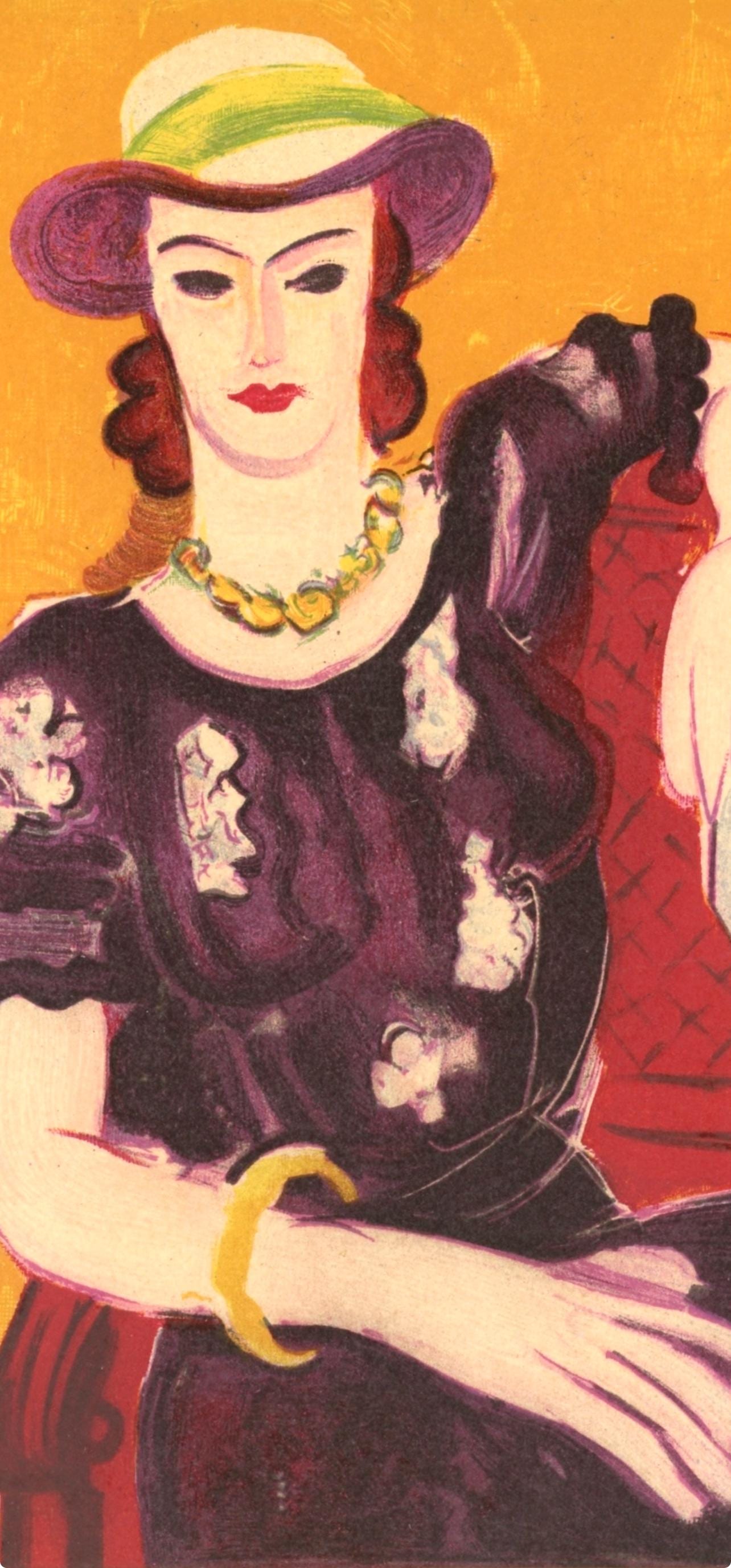 Henri Matisse, Femme La Chaise Rouge, Portraits Par Henri Matisse, Lithograph