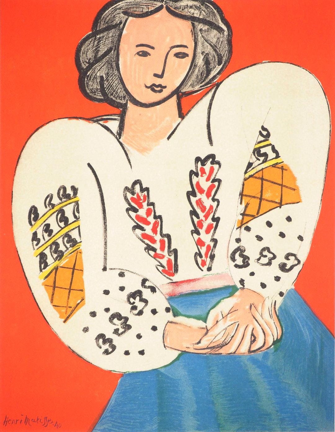 Henri Matisse, Madame M.P., Portraits Par Henri Matisse, Lithograph