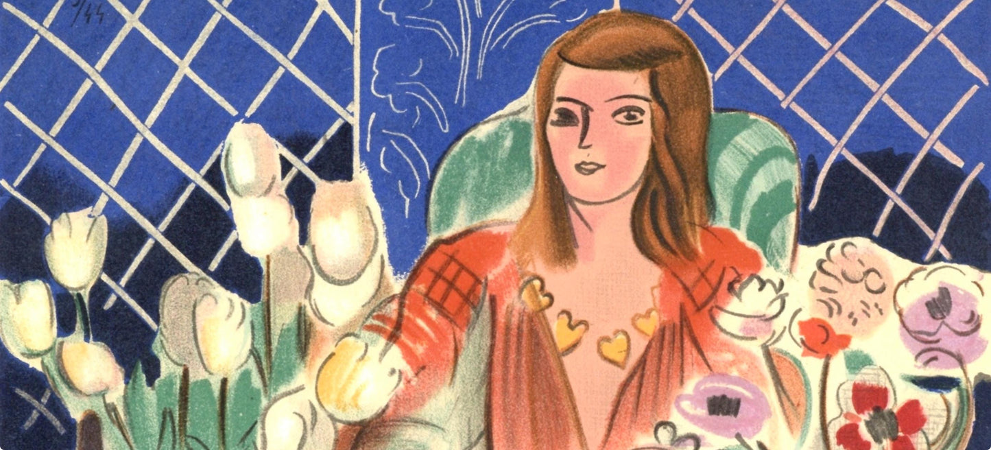 Henri Matisse, Mademoiselle A.N., Portraits Par Henri Matisse, Lithograph