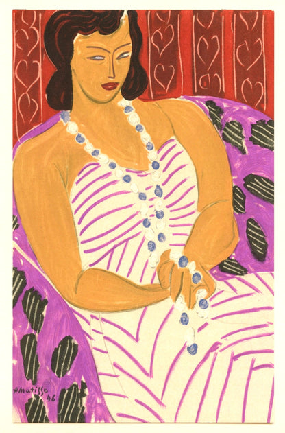 Henri Matisse, Madame F.H., Portraits Par Henri Matisse, Lithograph