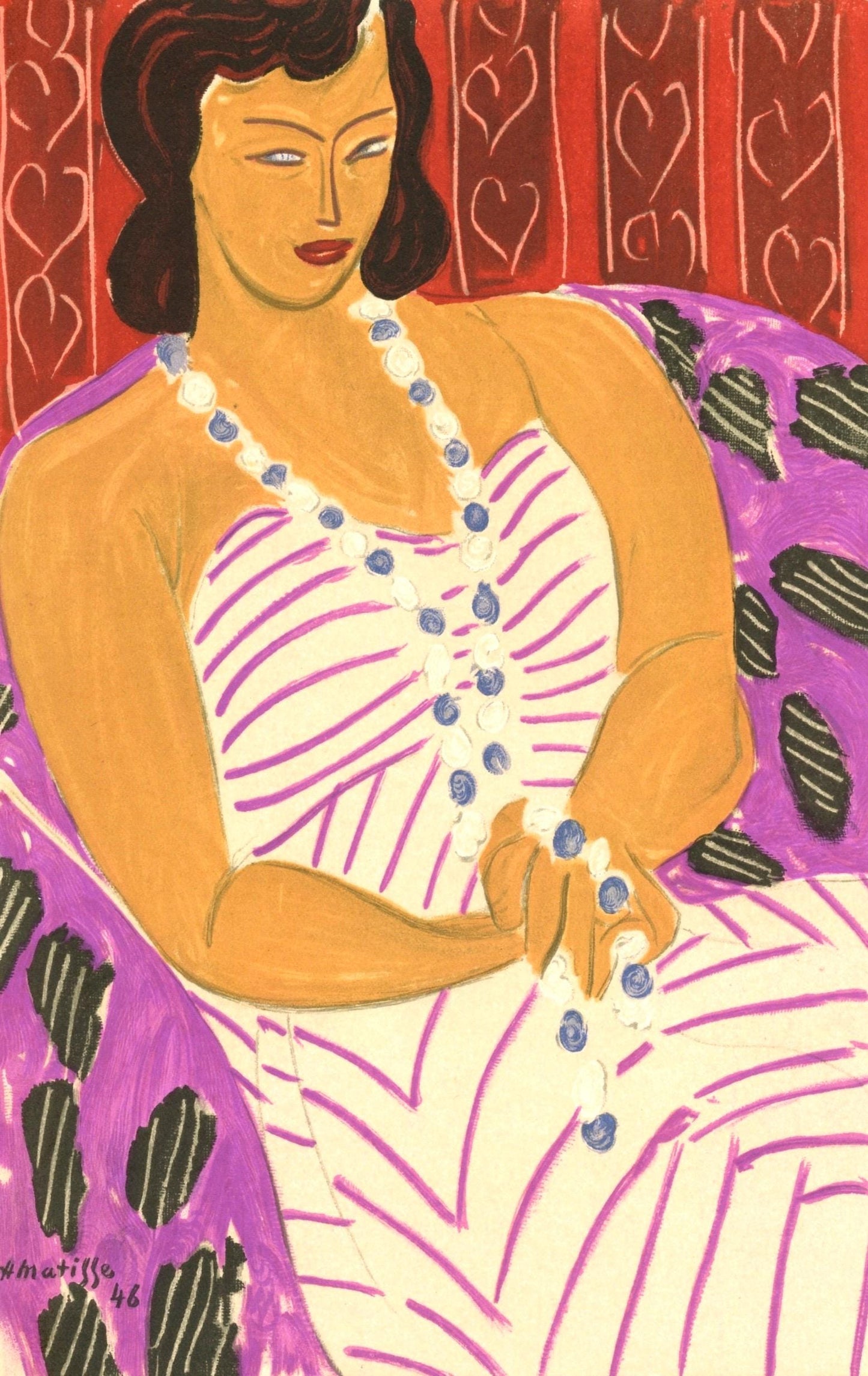 Henri Matisse, Madame F.H., Portraits Par Henri Matisse, Lithograph