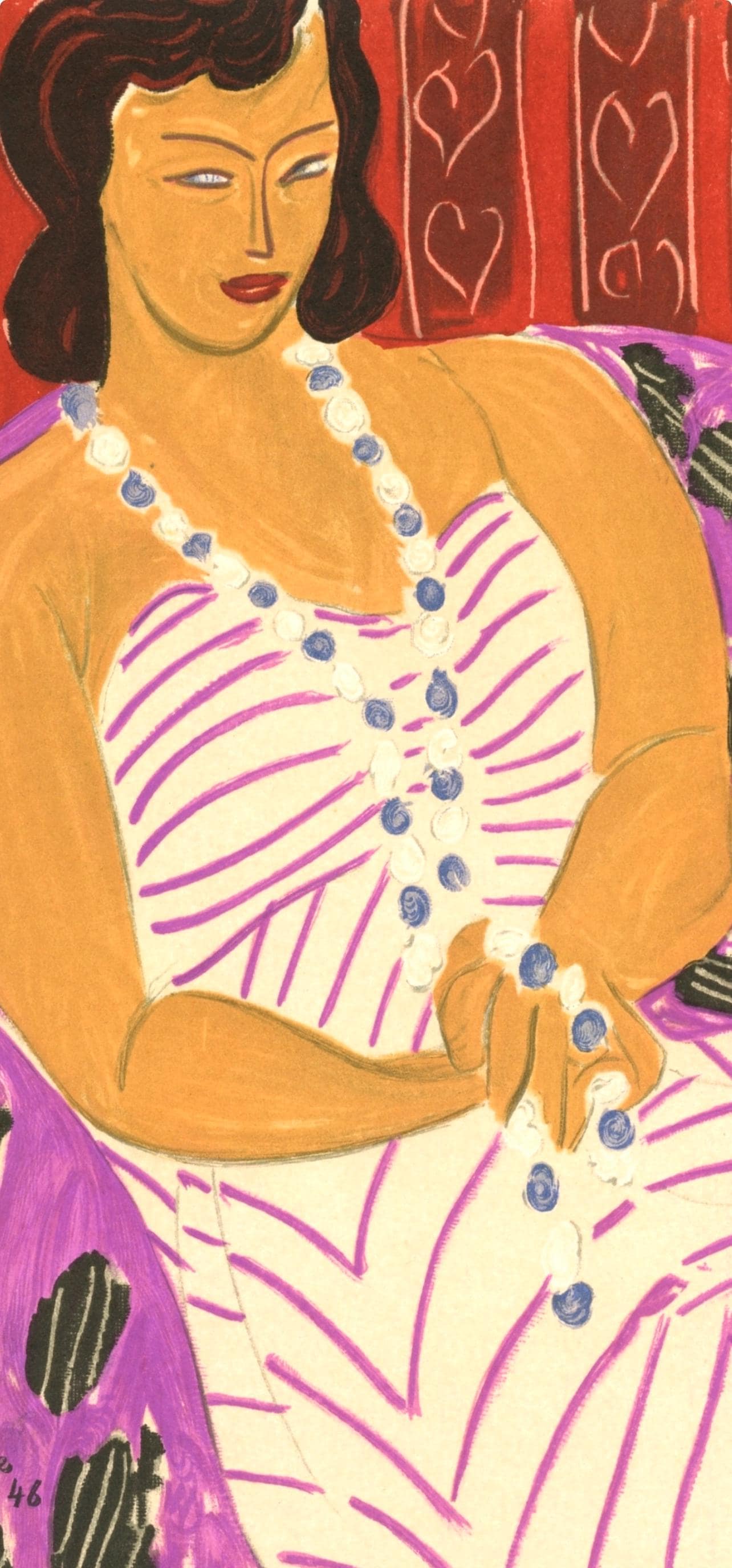 Henri Matisse, Madame F.H., Portraits Par Henri Matisse, Lithograph