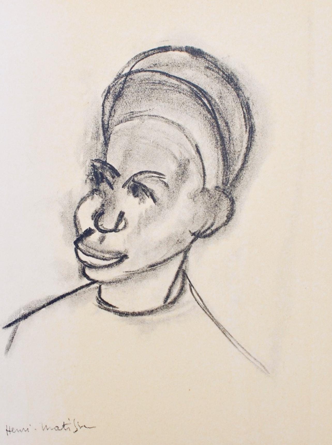 Henri Matisse, Soudanaise, Portraits Par Henri Matisse, Hliogravure