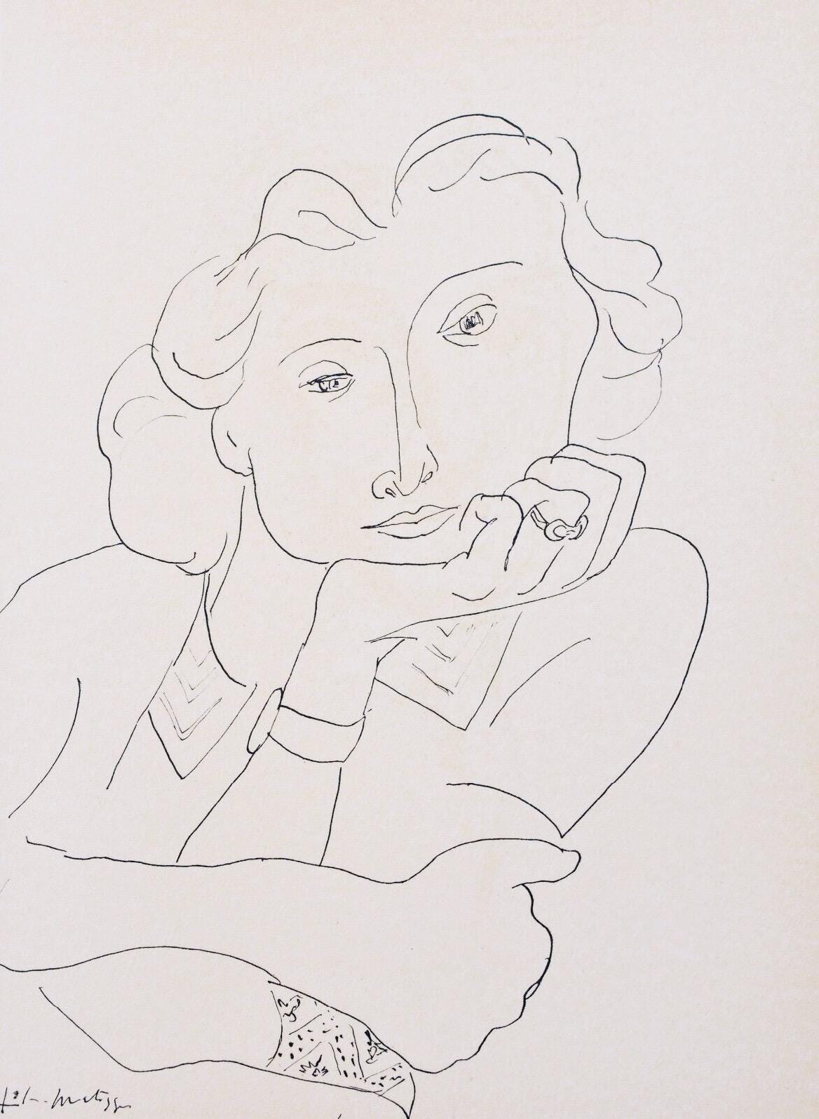Henri Matisse, Madame L.D., Portraits Par Henri Matisse, Hliogravure