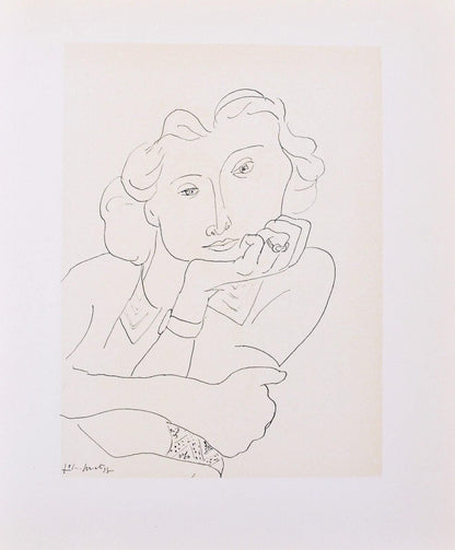 Henri Matisse, Madame L.D., Portraits Par Henri Matisse, Hliogravure
