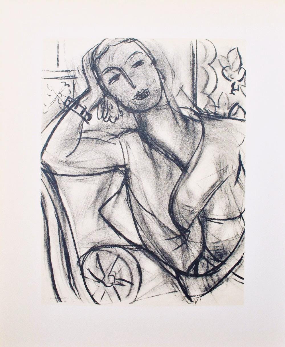 Henri Matisse, Madame Mary Hutchinson, Portraits Par Henri Matisse, Hliogravure
