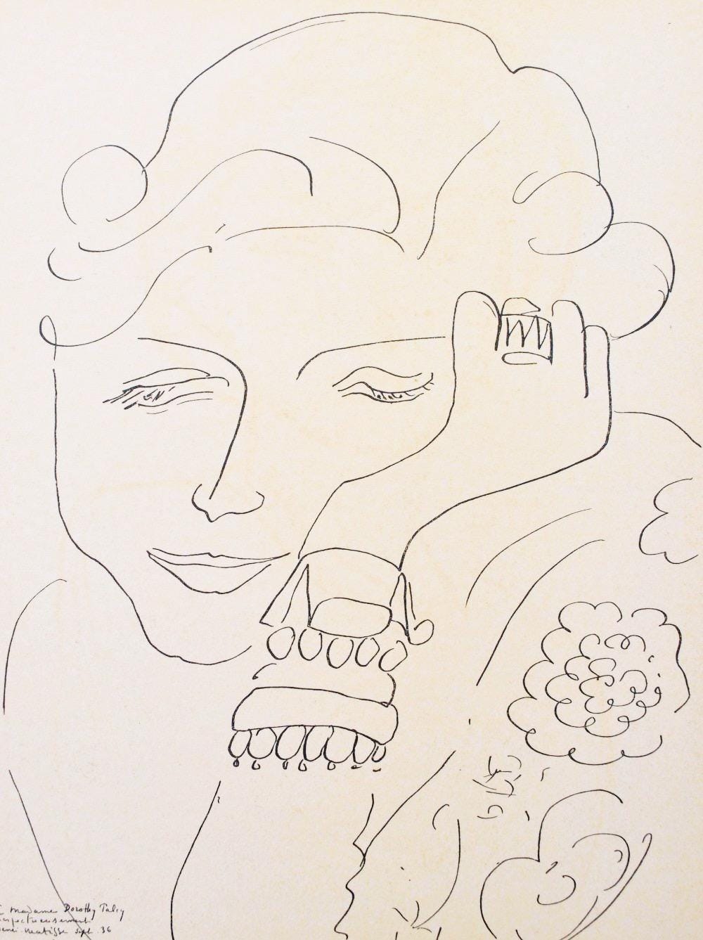 Henri Matisse, Madame Dorothy Parley, Portraits Par Henri Matisse, Hliogravure